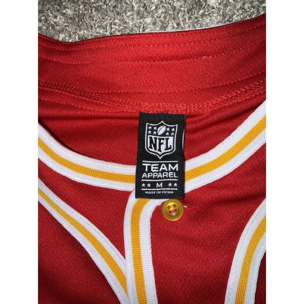 NFL Team Apparel Kansas City Chiefs Red Baseball Style Jersey Football Men's (M) - Picture 4 of 5